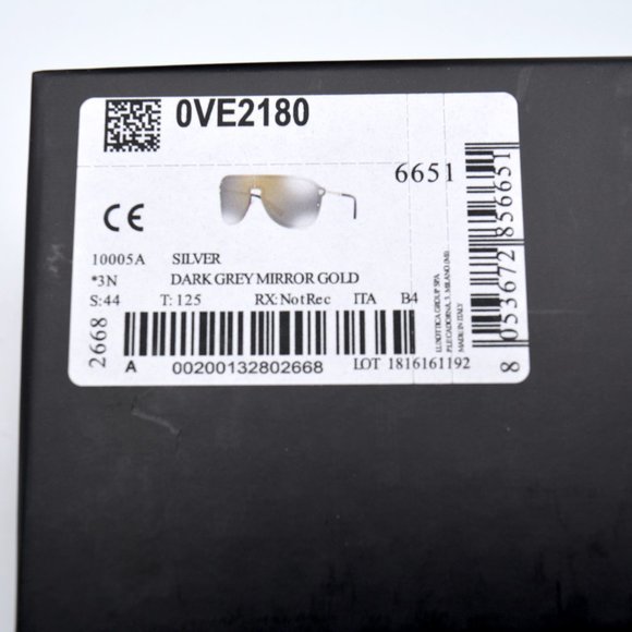 VERSACE VE2180 10005A PILOT SILVER GREY SUNGLASSES - Picture 7 of 7